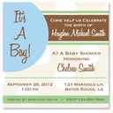 Boy Baby Shower Beige Dots Invitations