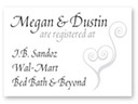 Wedding Registry Inserts
