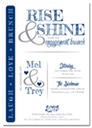 Rise and Shine Engagement Brunch Invitations