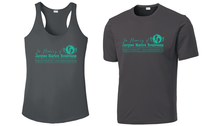 Team Jacques Boudreaux - Maddies Footprints - Footprints Forever 2017 5K Shirts